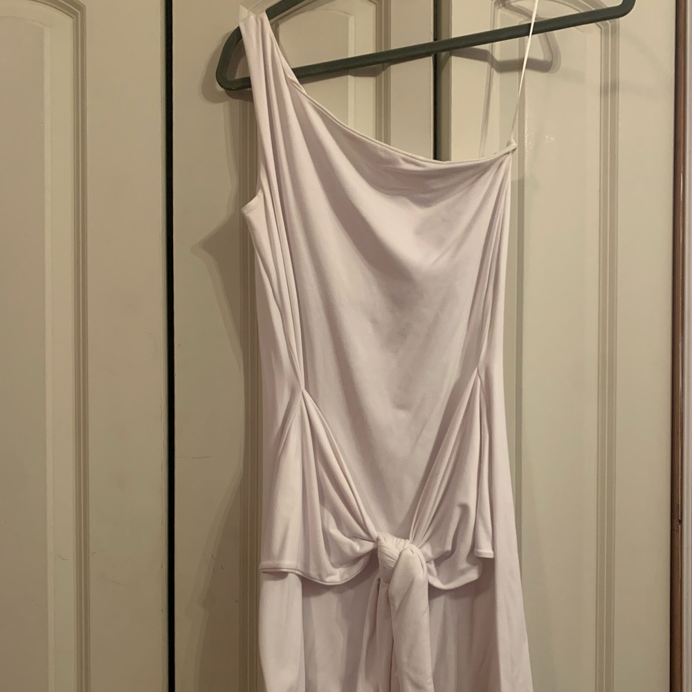 White one shoulder dress